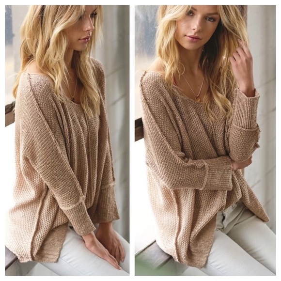 Slouchy V-Neck Sweater - Picture 3 of 6